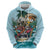 Personalized Aloha Hawaii Skeleton Hoodie Tropical Summer Vibe