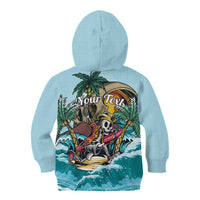 Personalized Aloha Hawaii Skeleton Kid Hoodie Tropical Summer Vibe LT01 - Polynesian Pride