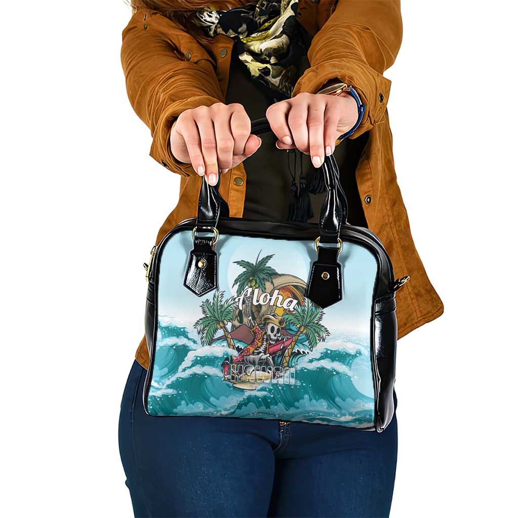 Aloha Hawaii Skeleton Shoulder Handbag Tropical Summer Vibe LT01 One Size Blue - Polynesian Pride