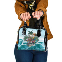 Aloha Hawaii Skeleton Shoulder Handbag Tropical Summer Vibe LT01 One Size Blue - Polynesian Pride