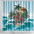 Aloha Hawaii Skeleton Shower Curtain Tropical Summer Vibe