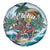 Aloha Hawaii Skeleton Spare Tire Cover Tropical Summer Vibe