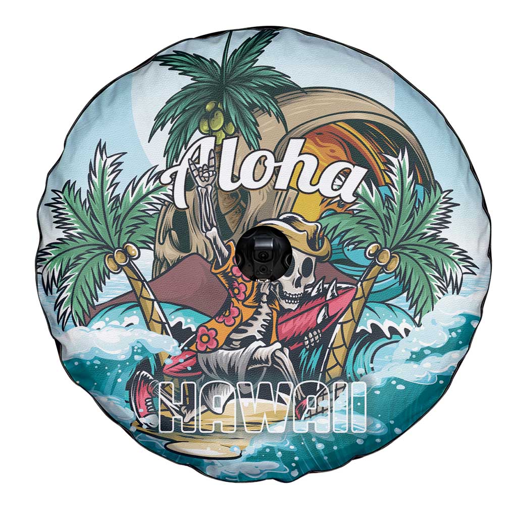 Aloha Hawaii Skeleton Spare Tire Cover Tropical Summer Vibe LT01 - Polynesian Pride
