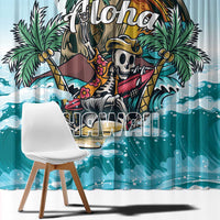 Aloha Hawaii Skeleton Window Curtain Tropical Summer Vibe LT01 - Polynesian Pride