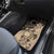 Cook Islands Turtle Car Mats Stars and Hibiscus - Beige