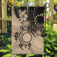 Cook Islands Turtle Garden Flag Stars and Hibiscus - Beige LT01 Garden Flag Beige - Polynesian Pride