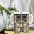 Cook Islands Turtle Tumbler With Handle Stars and Hibiscus - Beige