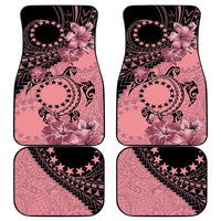 Cook Islands Turtle Car Mats Stars and Hibiscus - Pink LT01 - Polynesian Pride