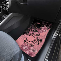 Cook Islands Turtle Car Mats Stars and Hibiscus - Pink LT01 - Polynesian Pride