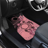 Cook Islands Turtle Car Mats Stars and Hibiscus - Pink LT01 - Polynesian Pride