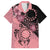 Cook Islands Turtle Family Matching Puletasi and Hawaiian Shirt Stars and Hibiscus - Pink