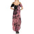 Cook Islands Turtle Family Matching Summer Maxi Dress and Hawaiian Shirt Stars and Hibiscus - Pink