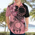 Cook Islands Turtle Hawaiian Shirt Stars and Hibiscus - Pink