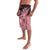 Cook Islands Turtle Lavalava Stars and Hibiscus - Pink