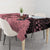 Cook Islands Turtle Tablecloth Stars and Hibiscus - Pink