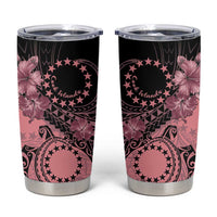 Cook Islands Turtle Tumbler Cup Stars and Hibiscus - Pink LT01 Pink - Polynesian Pride