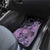 Cook Islands Turtle Car Mats Stars and Hibiscus - Purple