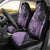 Cook Islands Turtle Car Seat Cover Stars and Hibiscus - Purple