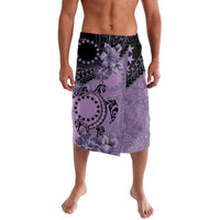 Cook Islands Turtle Lavalava Stars and Hibiscus - Purple LT01 Purple - Polynesian Pride