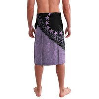 Cook Islands Turtle Lavalava Stars and Hibiscus - Purple LT01 - Polynesian Pride