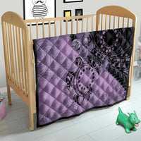 Cook Islands Turtle Quilt Stars and Hibiscus - Purple LT01 - Polynesian Pride