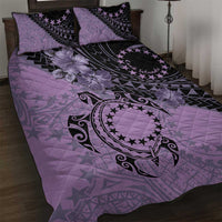 Cook Islands Turtle Quilt Bed Set Stars and Hibiscus - Purple LT01 Purple - Polynesian Pride