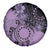 Cook Islands Turtle Spare Tire Cover Stars and Hibiscus - Purple