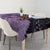 Cook Islands Turtle Tablecloth Stars and Hibiscus - Purple