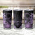 Cook Islands Turtle Tumbler Cup Stars and Hibiscus - Purple