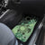 Cook Islands Turtle Car Mats Stars and Hibiscus - Green