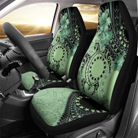 Cook Islands Turtle Car Seat Cover Stars and Hibiscus - Green LT01 - Polynesian Pride