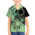 Cook Islands Turtle Family Matching Puletasi and Hawaiian Shirt Stars and Hibiscus - Green