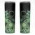 Cook Islands Turtle Skinny Tumbler Stars and Hibiscus - Green