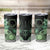 Cook Islands Turtle Tumbler Cup Stars and Hibiscus - Green