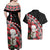 New Zealand Christmas Meri Kirihimete Couples Matching Off Shoulder Maxi Dress and Hawaiian Shirt Santa Hei Tiki Pohutukawa