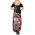 New Zealand Christmas Meri Kirihimete Family Matching Summer Maxi Dress and Hawaiian Shirt Santa Hei Tiki Pohutukawa