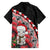 New Zealand Christmas Meri Kirihimete Family Matching Tank Maxi Dress and Hawaiian Shirt Santa Hei Tiki Pohutukawa