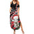 New Zealand Christmas Meri Kirihimete Summer Maxi Dress Santa Hei Tiki Pohutukawa