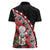 New Zealand Christmas Meri Kirihimete Women Polo Shirt Santa Hei Tiki Pohutukawa