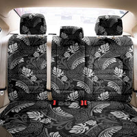 Grayscale Monstera Back Car Seat Cover Polynesian Tribal Pattern LT01 - Polynesian Pride