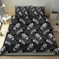 Grayscale Monstera Bedding Set Polynesian Tribal Pattern LT01 - Polynesian Pride
