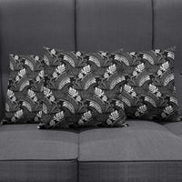 Grayscale Monstera Pillow Cover Polynesian Tribal Pattern LT01 - Polynesian Pride