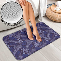 Deep Blue Monstera Bathroom Set Polynesian Tribal Pattern LT01 - Polynesian Pride