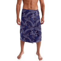 Deep Blue Monstera Lavalava Polynesian Tribal Pattern LT01 Blue - Polynesian Pride