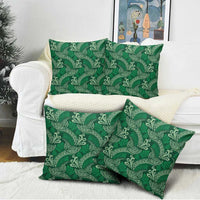 Forest Green Monstera Pillow Cover Polynesian Tribal Pattern LT01 - Polynesian Pride