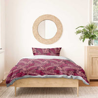 Sweet Pink Monstera Bedding Set Polynesian Tribal Pattern LT01 - Polynesian Pride