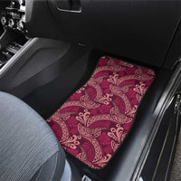 Sweet Pink Monstera Car Mats Polynesian Tribal Pattern LT01 - Polynesian Pride