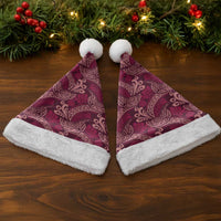 Sweet Pink Monstera Christmas Santa Hat Polynesian Tribal Pattern LT01 - Polynesian Pride