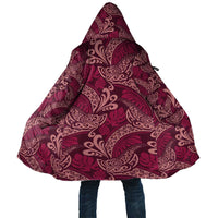 Sweet Pink Monstera Cloak Polynesian Tribal Pattern LT01 Unisex Pink - Polynesian Pride
