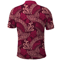 Sweet Pink Monstera Polo Shirt Polynesian Tribal Pattern LT01 - Polynesian Pride